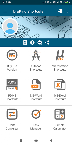 Drafting Shortcuts Screenshot 2