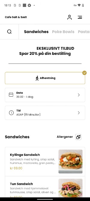 Cafe Salt & Sødt Screenshot 2