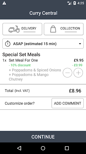 Curry Central Alloa Screenshot 2
