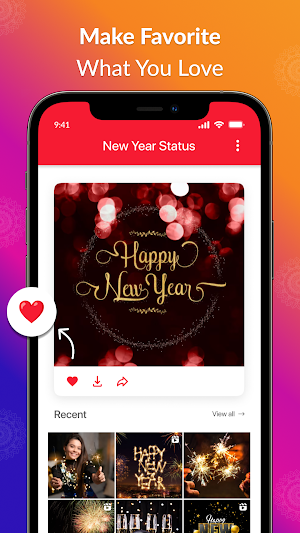 Happy New Year Video Status Screenshot 2