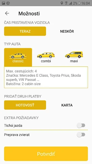 Moje Taxi Nitra Screenshot 3