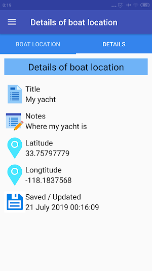 Boat Navigation Screenshot 1