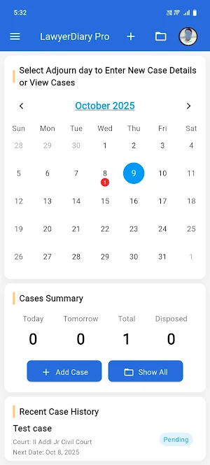 Lawyer Diary Pro Screenshot 1