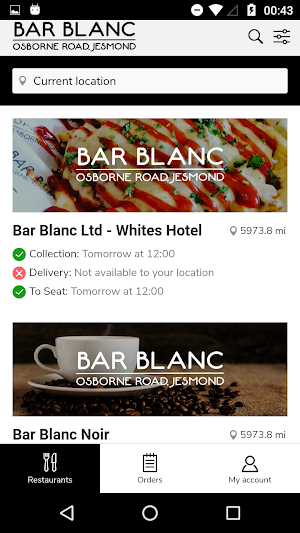 Bar Blanc Food & Drink Screenshot 0