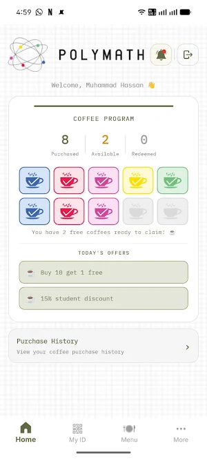 Polymath Coffee Screenshot 2
