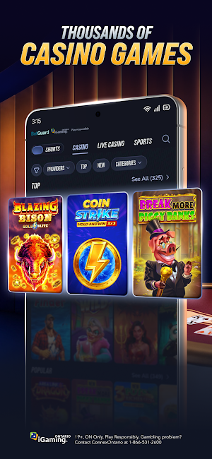 Betinia Ontario: Live Casino Screenshot 0