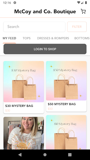 McCoy and Co. Boutique Screenshot 1