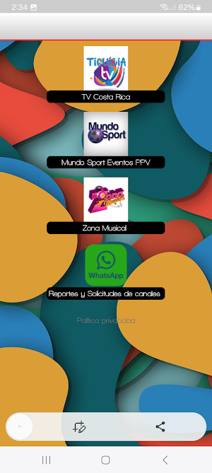 Tiquicia TV CR Screenshot 0