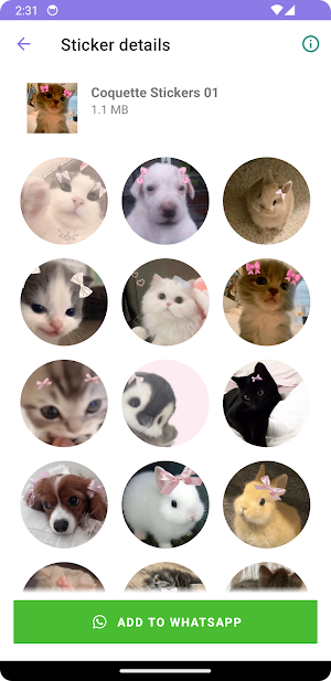Coquette Stickers WASticker Screenshot 2