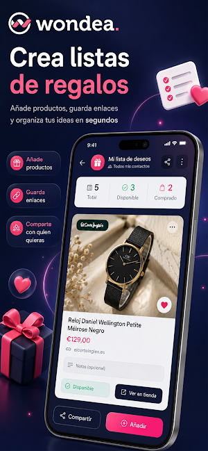 Wondea - Tus listas de regalos Screenshot 0