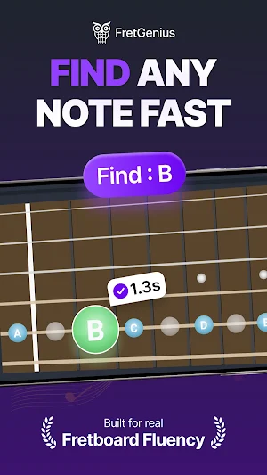 FretGenius: Learn Guitar Notes Screenshot 0