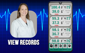 Body Temperature Thermometer: Fever Diary Records Screenshot 1