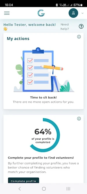 Give a Day - Vrijwilligerswerk Screenshot 2