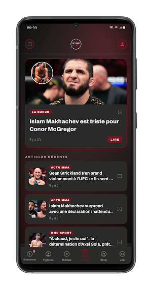 ScoreCage: MMA Hub & Fights Screenshot 2