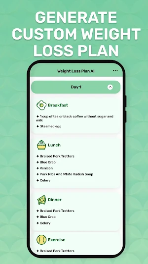 Weight Tracker & Planner AI Screenshot 1