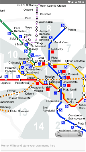 Bucharest Metro Bus Tour Map Screenshot 1