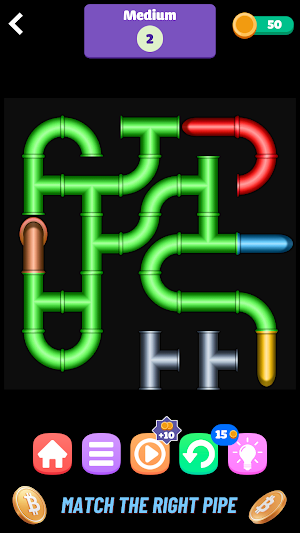 Pipe Puzzle Mania Earn BTC Screenshot 2