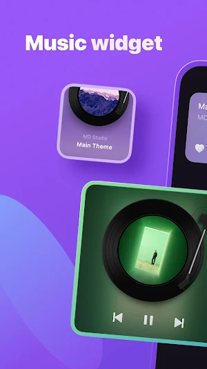 MD Vinyl - Music Widget Screenshot 0