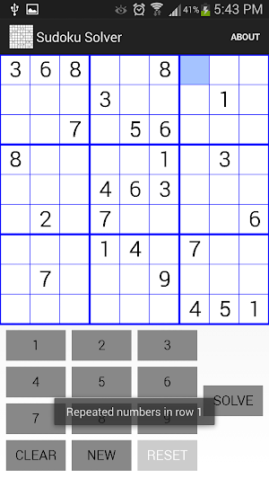 Sudoku Solver Screenshot 2