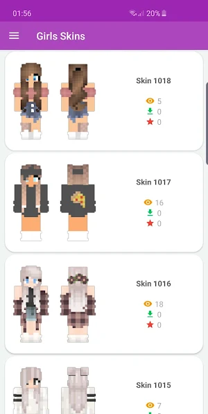 Girls Skins Screenshot 0