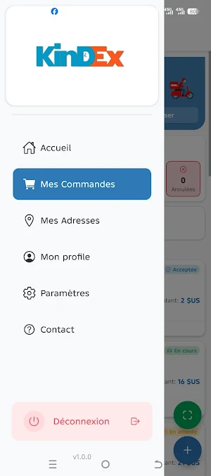 Kindex Livraison Screenshot 2