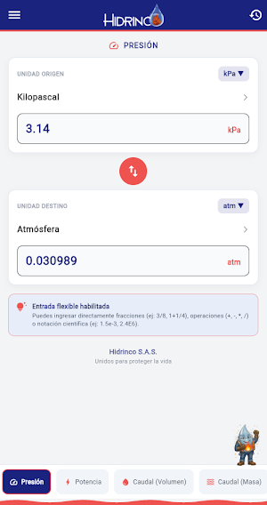 Hidrinco Converter Screenshot 0