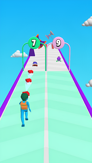 Merge Run Pocketmon 3D Battle Screenshot 0