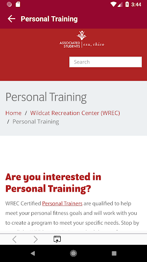 WREC– CSU Screenshot 2