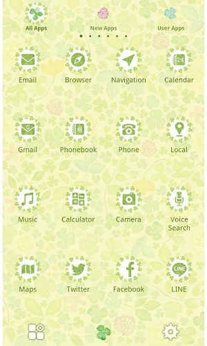 Spring Theme-Field of Clovers Screenshot 1