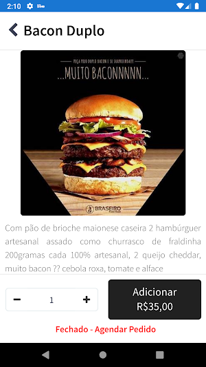 Braseiro Food Truck Screenshot 1