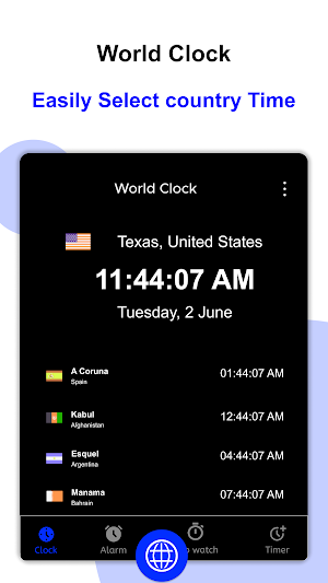 World Clock – World time clock Screenshot 0
