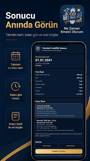 Ne Zaman Emekli Olurum Screenshot 3
