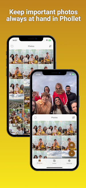 Phollet - Photo Wallet + Notes Screenshot 0