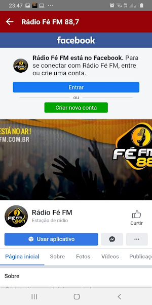 Rádio Fé FM 88,7 Screenshot 3