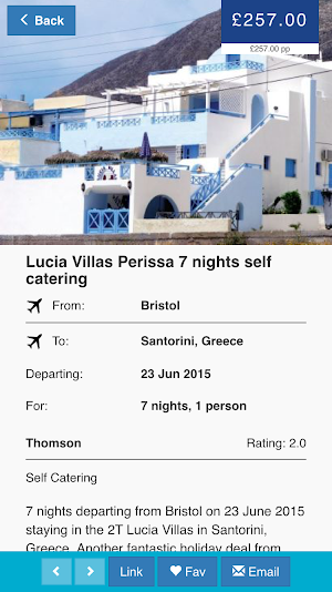 Holiday Search Engine Screenshot 2