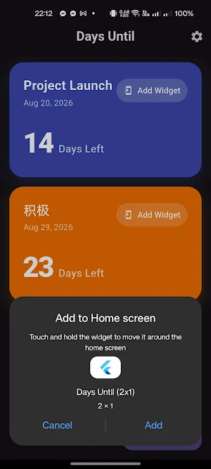 Days Until: Event Countdown Screenshot 3