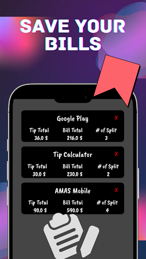 Tip Calculator and Tracker Screenshot 1