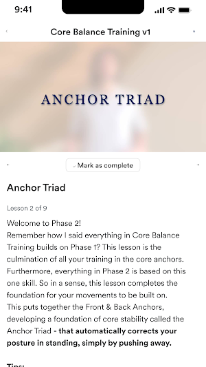Core Balance Training Screenshot 2