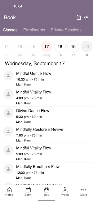 Mani Mindful Yoga Screenshot 1