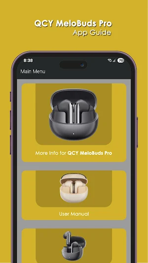 QCY MeloBuds Pro App Guide Screenshot 0