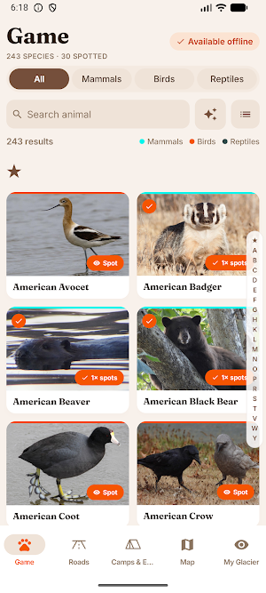 Glacier Wildlife Safari & Map Screenshot 1
