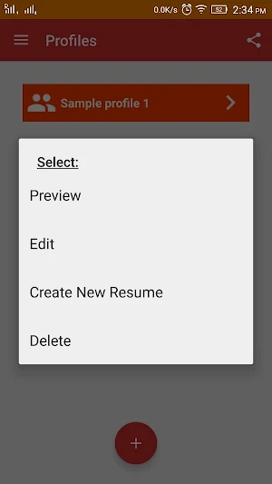 Resume Builder Screenshot 3