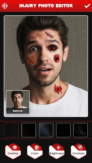 Injury on Face Photo Maker App Screenshot 1