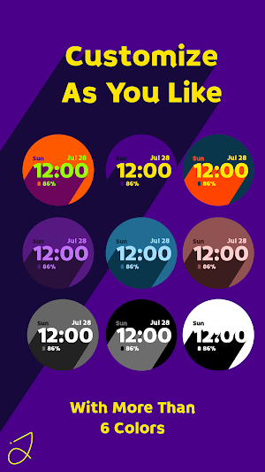 Simple Projected Watch Face Screenshot 2