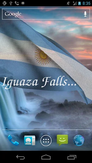 Argentina Flag Live Wallpaper Screenshot 2