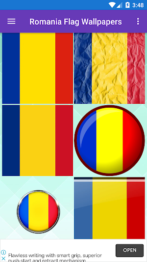 Romania Flag Wallpaper: Flags and Country Images Screenshot 2