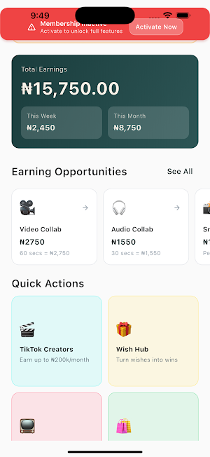 Stream - Watch, Play & Earn Screenshot 2