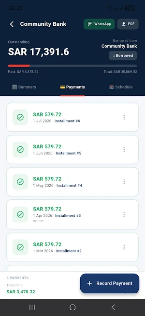 MyLoanBook - Loan Tracker Screenshot 3