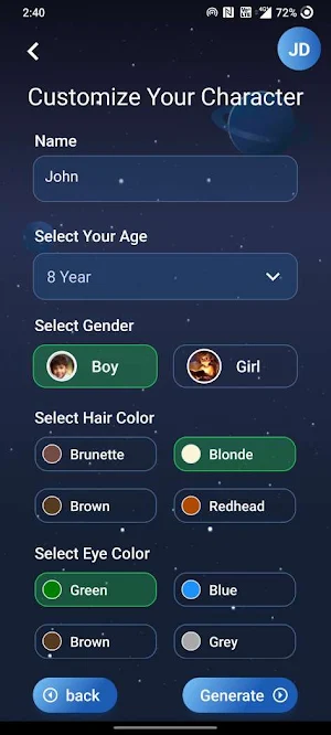 Bedtime Story AI Screenshot 2