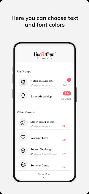 Live Fit Gyms Screenshot 3